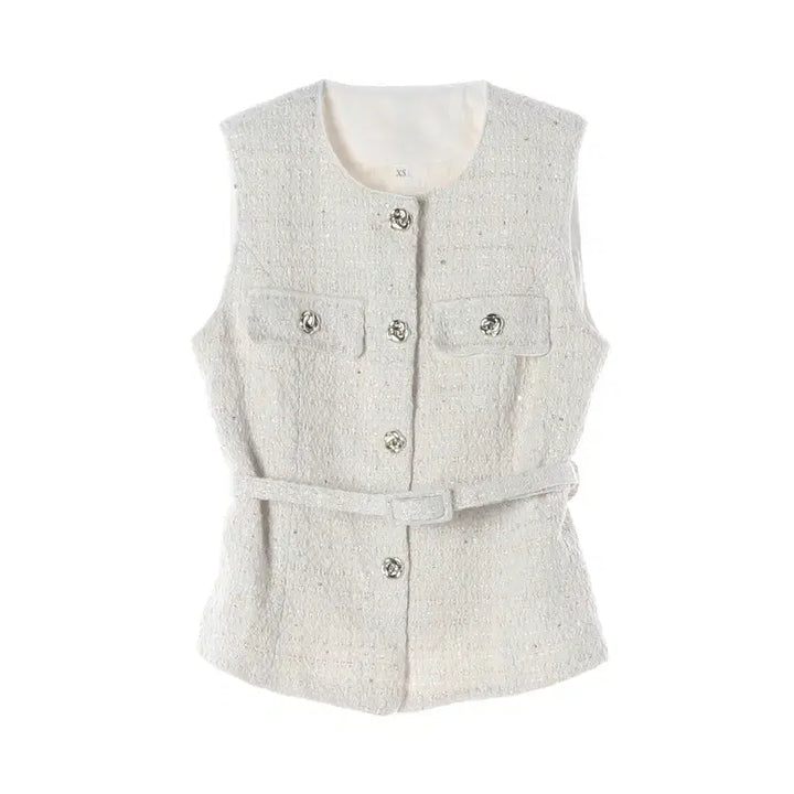 [BUNJANG] Vintage Tweed Vest Women&