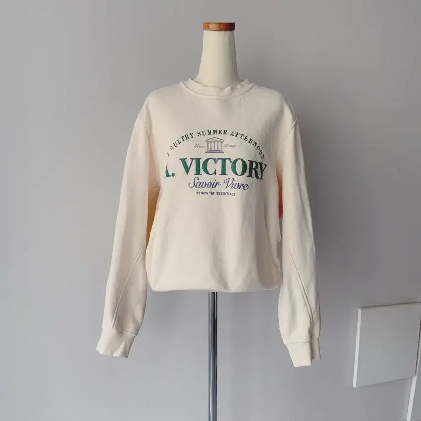[BUNJANG] SYSTEM Ivory Sweatshirt / SYSTEM 아이보리 맨투맨