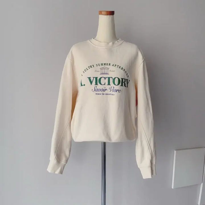 [BUNJANG] SYSTEM Ivory Sweatshirt / SYSTEM 아이보리 맨투맨