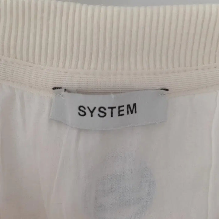 [BUNJANG] SYSTEM Ivory Sweatshirt / SYSTEM 아이보리 맨투맨