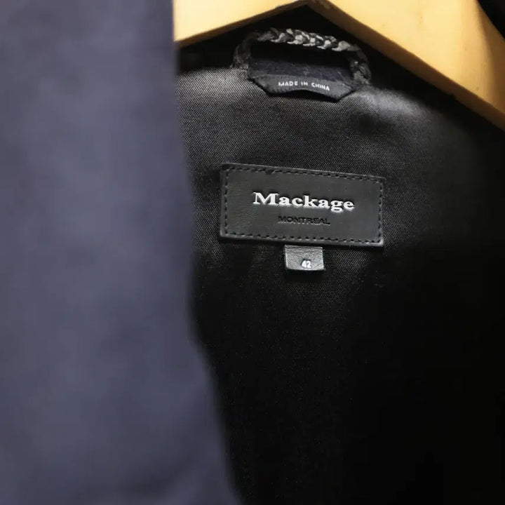 [BUNJANG] Mackage Leather Sleeve Biker Peacoat Cashmere Wool Blend / 맥케이지 Mackage  피코트 캐시미어,소가죽