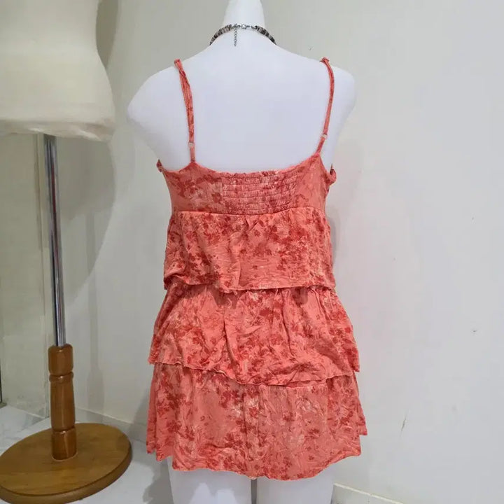 [BUNJANG] Mudd Bohemian Floral Lace Ruffle Mori Girl Summer Sleeveless Top / 미국빈티지 mudd)보헤미안 플로럴 캉캉 레이스 러플모리걸 여름슬리브리스
