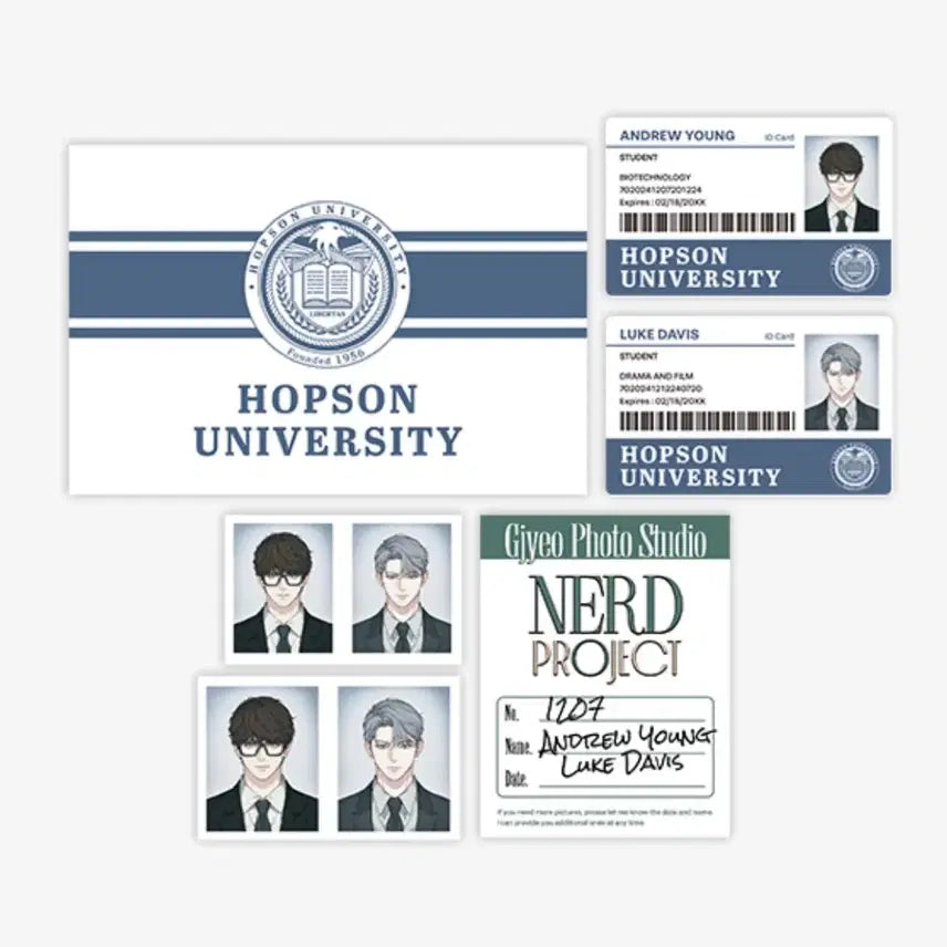 [BUNJANG] Nerd Project Student ID + Proof Photo Set / 너드 프로젝트 학생증+증명사진 세트
