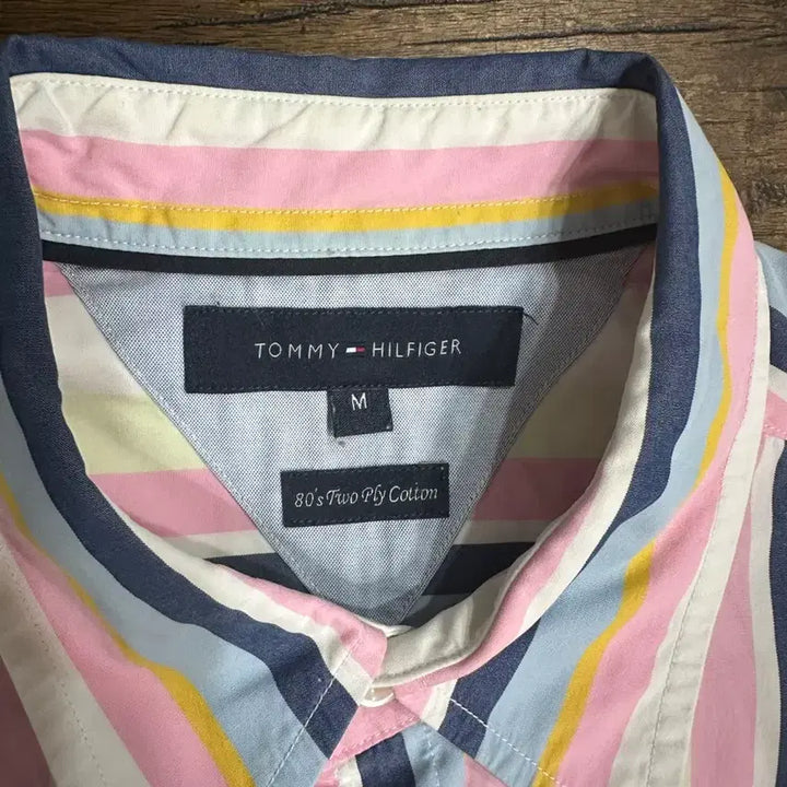 [BUNJANG] Tommy Hilfiger 80s Two Ply Cotton Striped T-Shirt / Tommy Hilfiger 80s Two Ply Cotton 라인 반팔