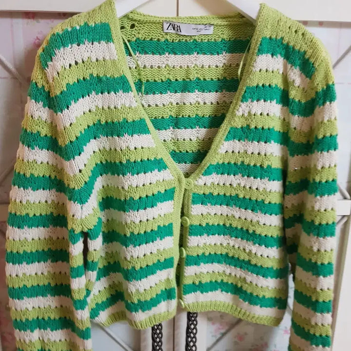 [BUNJANG] Zara Knit Cardigan Sweater / 자라 니트 스웨터 가디건/통통55-66