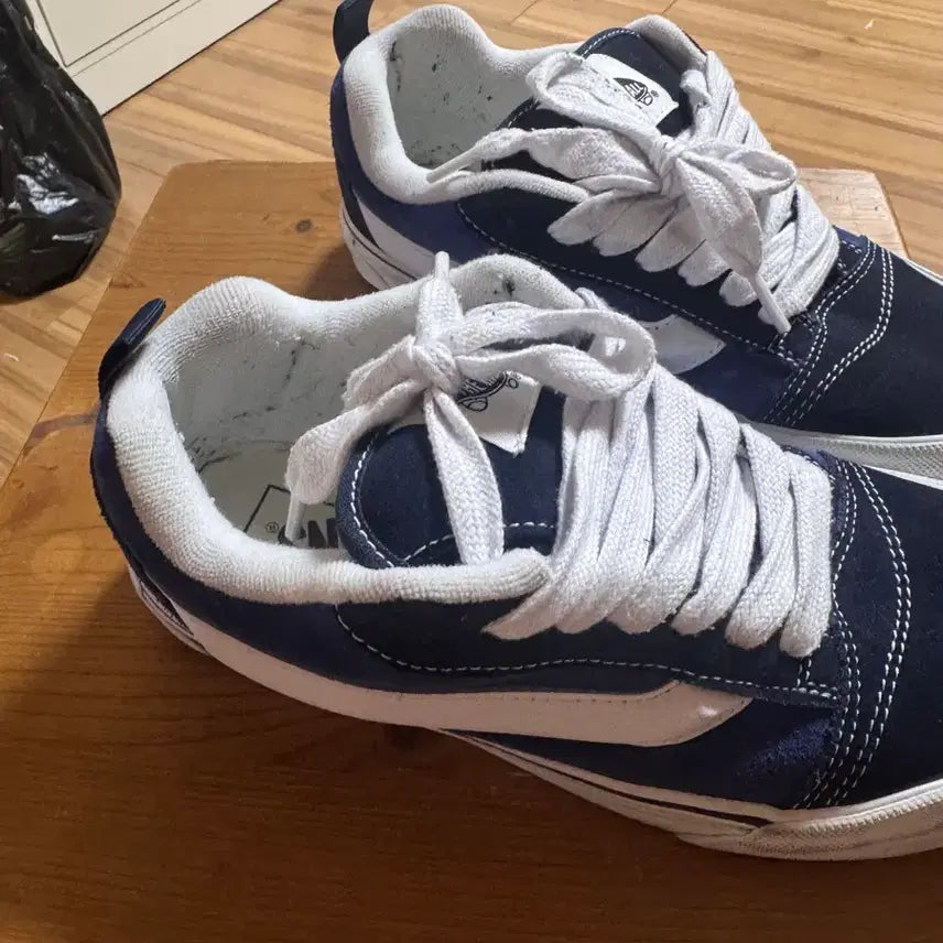 [BUNJANG] Vans Old Skool Navy Shoes / 250 ) 반스 뉴스쿨 네이비