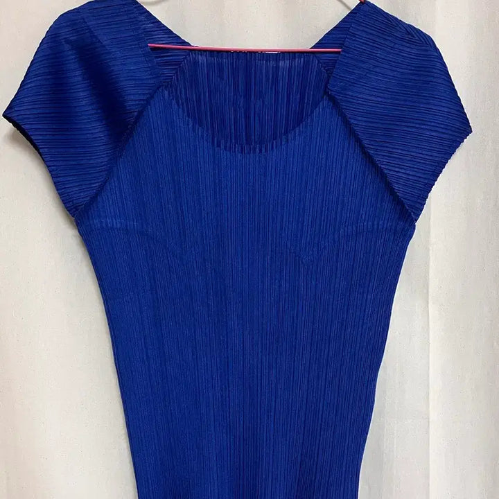 [BUNJANG] Issey Miyake Pleats Please Blue Color Blouse Size 4 / 이세이미야케 플리츠플리즈