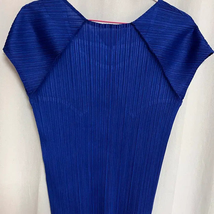 [BUNJANG] Issey Miyake Pleats Please Blue Color Blouse Size 4 / 이세이미야케 플리츠플리즈