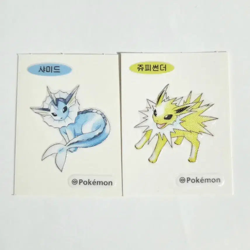[BUNJANG] Pokemon 30th Anniversary 1996 Pocket Monsters Sticker Bundle / 30주년 1996 포켓몬 띠부씰 샤미드 쥬피썬더 일괄로 팔아요