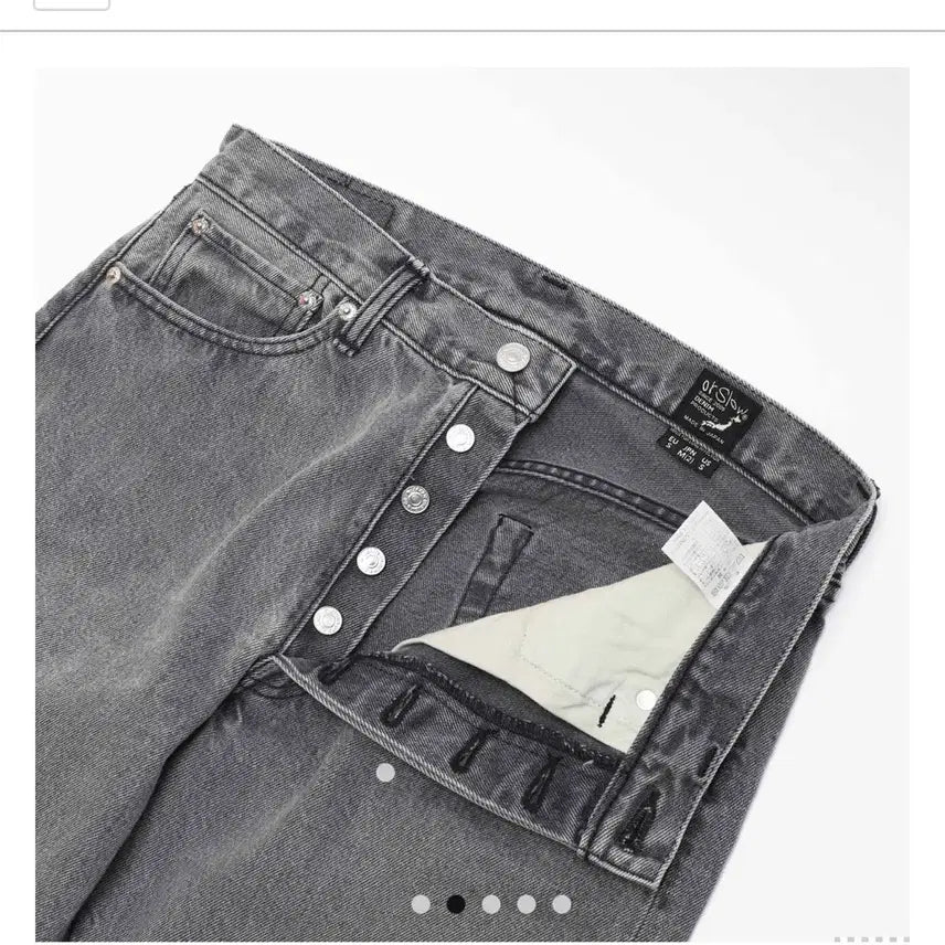 [BUNJANG] Orslow 105W Bleach Denim Black / 오어슬로우 105w 블리치데님-블랙