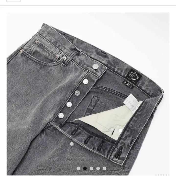 [BUNJANG] Orslow 105W Bleach Denim Black / 오어슬로우 105w 블리치데님-블랙