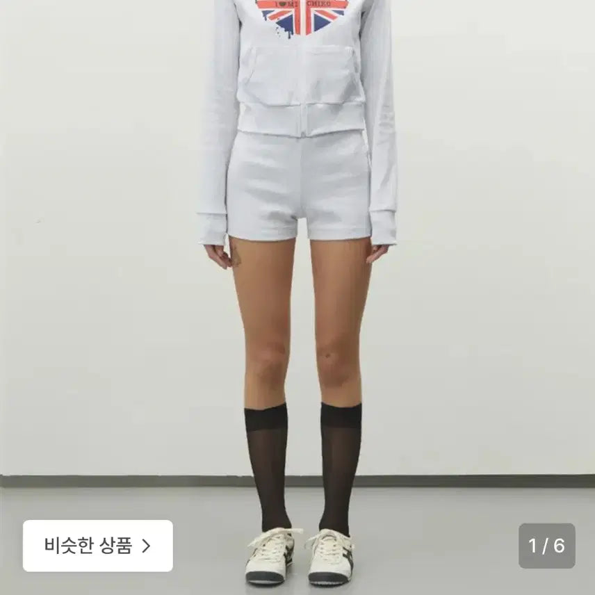 [BUNJANG] Michiko London Koshino Union Jack Ribbed Shorts / 새상품 블랙, 멜란지 판매) 미치코런던 코시노 유니언잭 골지 쇼츠