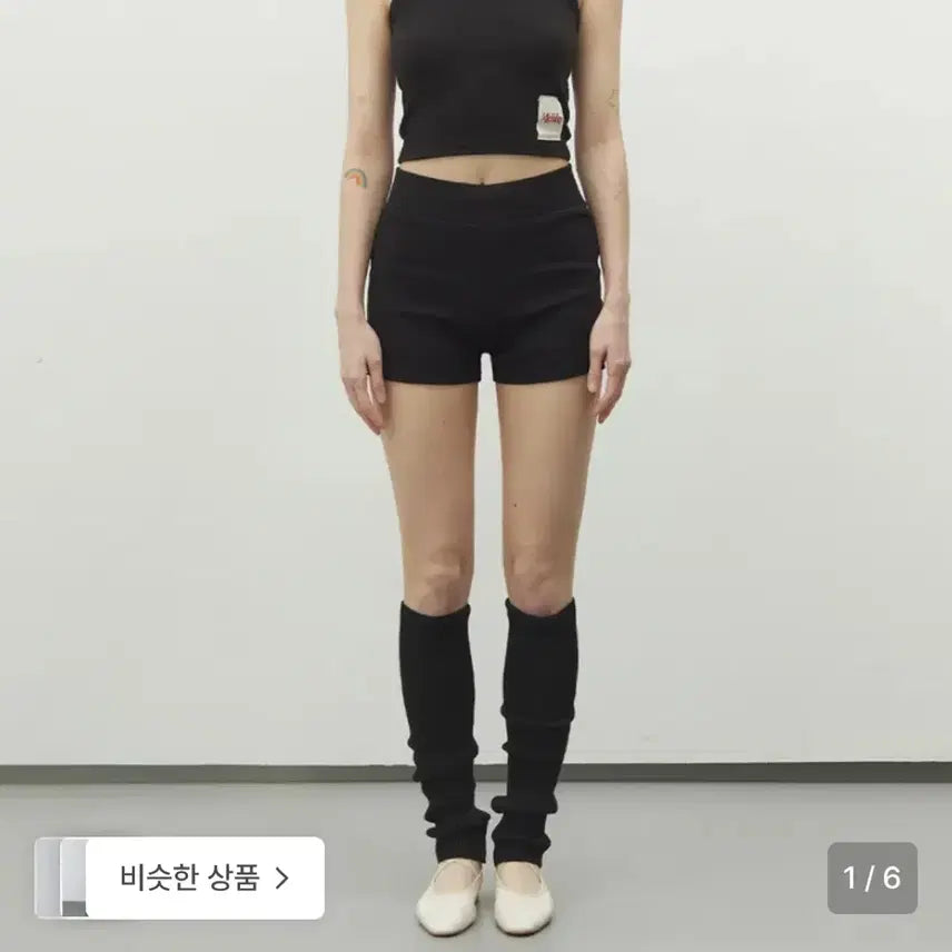 [BUNJANG] Michiko London Koshino Union Jack Ribbed Shorts / 새상품 블랙, 멜란지 판매) 미치코런던 코시노 유니언잭 골지 쇼츠