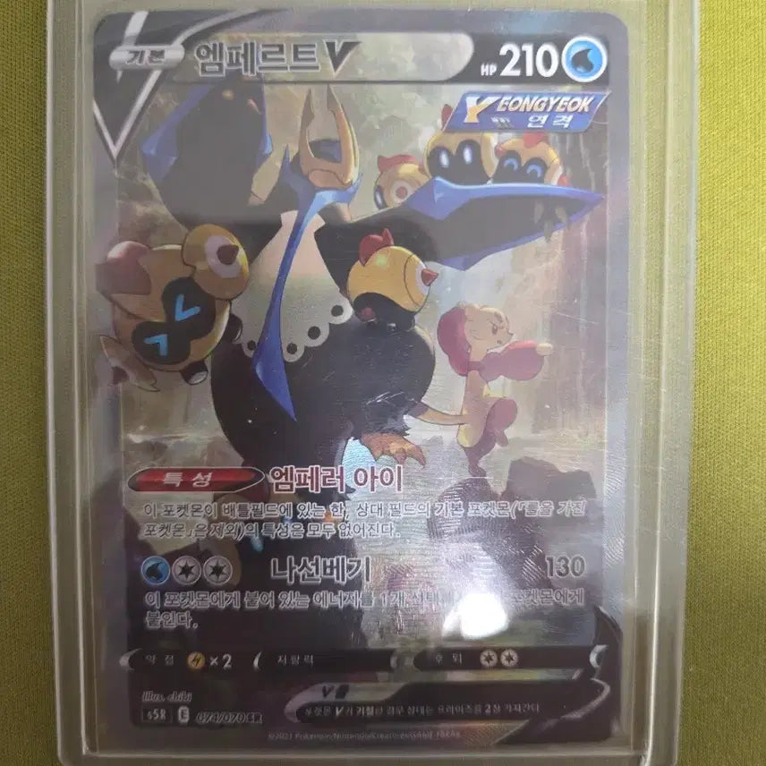 [BUNJANG] Pokemon Card Empoleon V Unique Illustration Card / 포켓몬카드 엠페르트V 연격 일러스트 카드