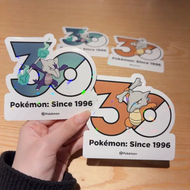 [BUNJANG] Pokemon 30th Anniversary Sticker Set - Alolan Marowak &amp; Marowak / 포켓몬 30주년 기념 스티커 알로라 텅구리, 텅구리 세트
