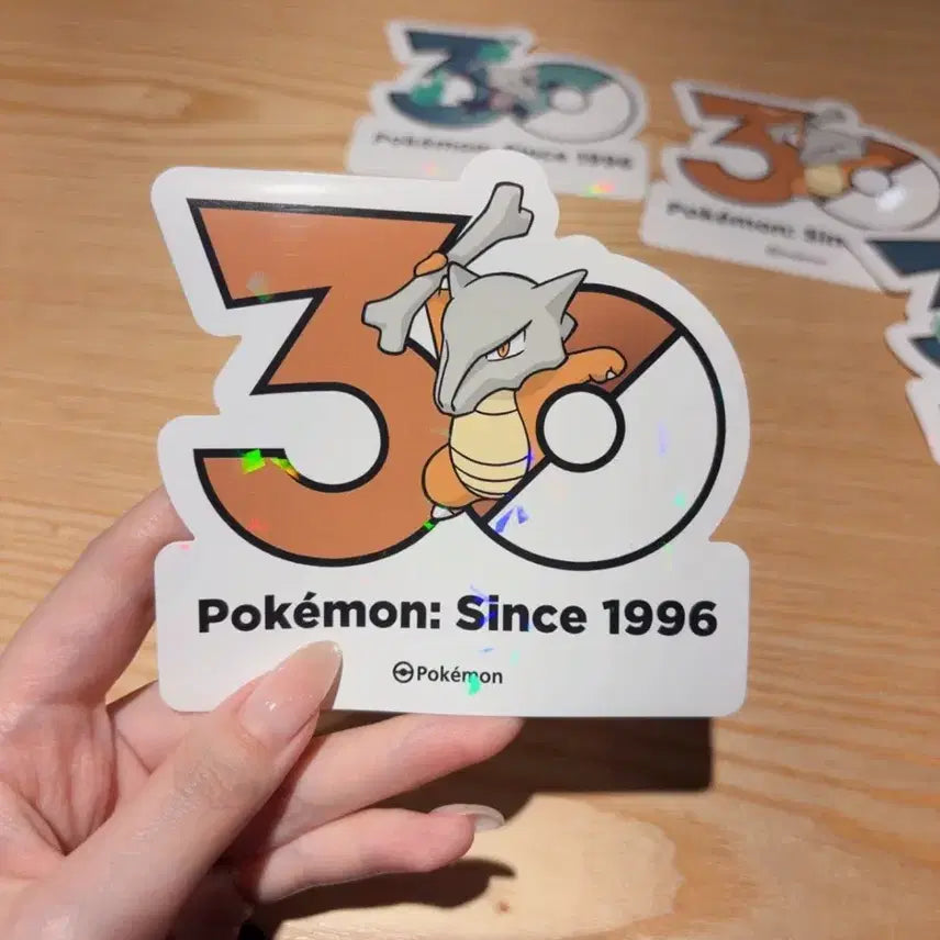 [BUNJANG] Pokemon 30th Anniversary Sticker Set - Alolan Marowak &amp; Marowak / 포켓몬 30주년 기념 스티커 알로라 텅구리, 텅구리 세트