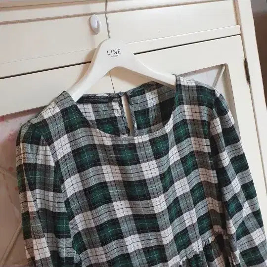 [BUNJANG] Zara Checked Long Sleeve Mini Dress / 자라 원피스/55반-66