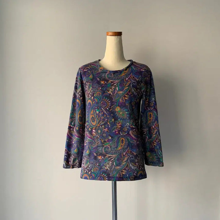 [BUNJANG] Oilily Paisley T-Shirt - Size S / oilily 오일릴리 페이즐리 티셔츠 S