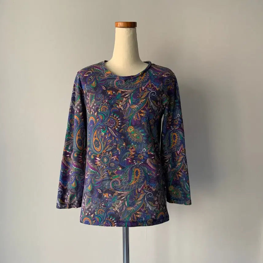 [BUNJANG] Oilily Paisley T-Shirt - Size S / oilily 오일릴리 페이즐리 티셔츠 S
