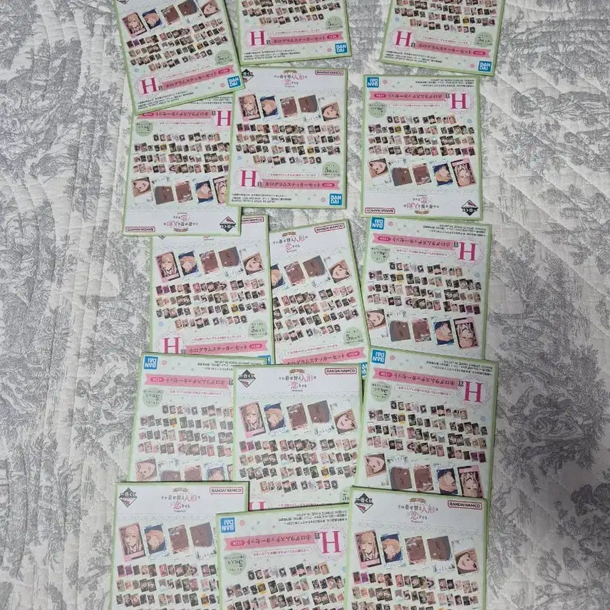 [BUNJANG] Ichiban Kuji (Prize H) Sticker Set - Full Set / 그비돌 제일복권 H상 스티커세트 15개 일괄