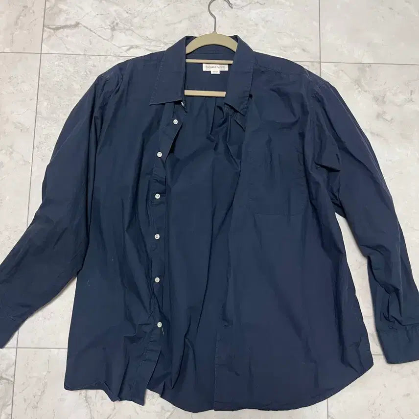 [SOLD OUT] 토마스모어 페이퍼셔츠 네이비