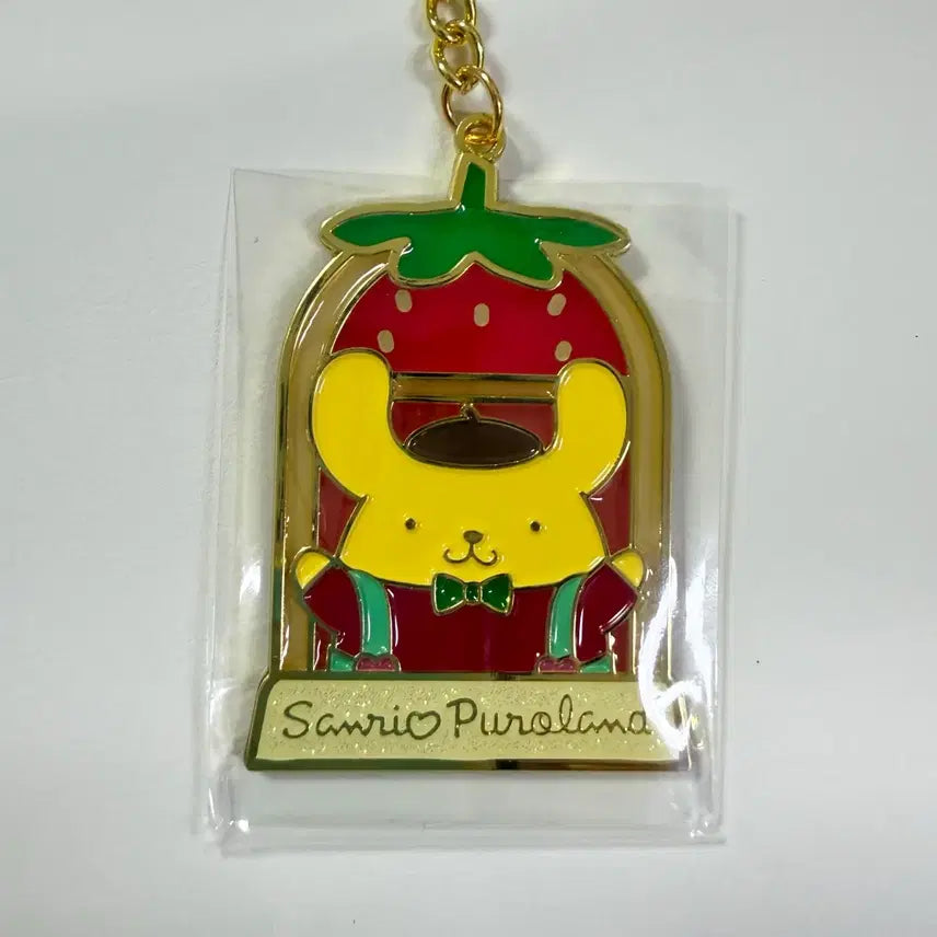 [BUNJANG] Sanrio Pompompurin Strawberry Charm / (한정)26NEW 퓨로랜드 폼폼푸린 키링