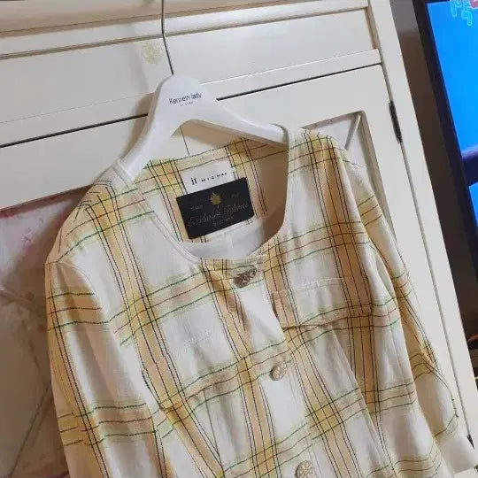 [BUNJANG] It MICHAA Check Pattern Blouse / 잇미샤 블라우스/55-날씬66
