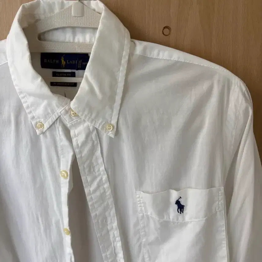 [BUNJANG] Polo Ralph Lauren White Button-Down Shirt / 폴로 랄프로렌 화이트 셔츠 남방
