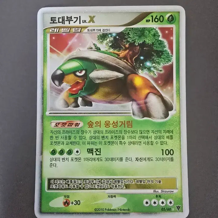 [BUNJANG] Pokemon Turtwig LV.X Card / 모험의 시작 포켓몬 토대부기 LV.X 카드 팝니다.