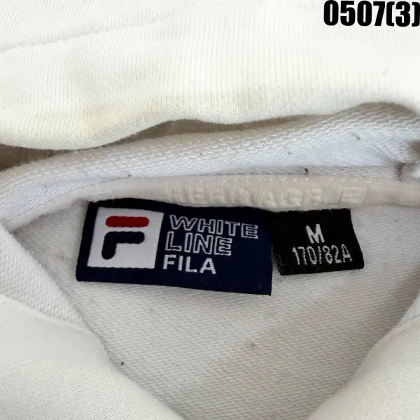 [BUNJANG] FILA Ivory Hoodie M / 휠라 FILA 아이보리 후드티 M 0507