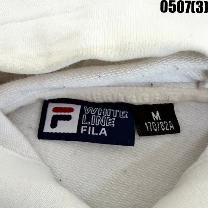 [BUNJANG] FILA Ivory Hoodie M / 휠라 FILA 아이보리 후드티 M 0507