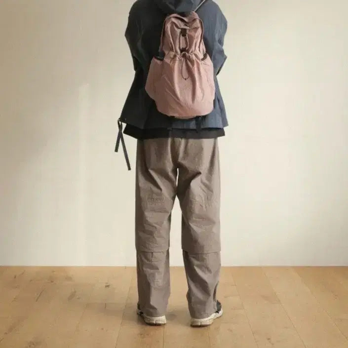 [BUNJANG] Emmeus Garden Backpack Dusty Pink (Size 085) / 에매모가든 백팩 더스크핑크(85)