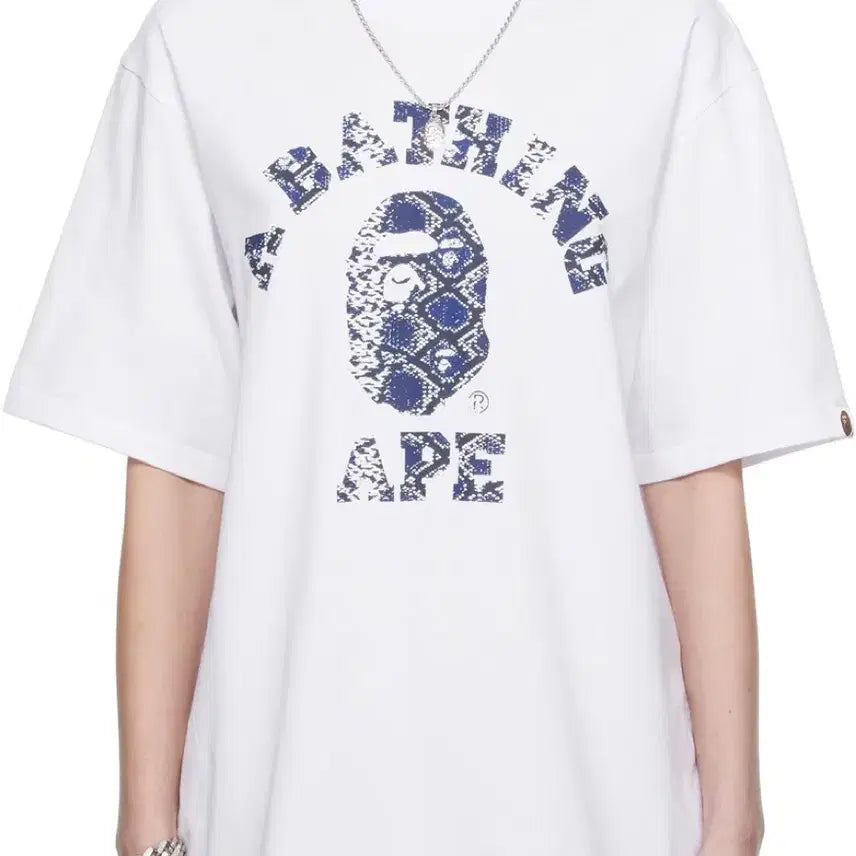 [BUNJANG] BAPE Exclusive Snake College T-Shirt XL / XL 베이프 센스 익스클루시브 스네이크 컬리지 반팔
