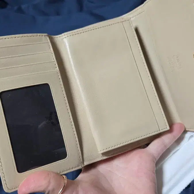 [BUNJANG] MCM Bi-fold Wallet Beige Pink / MCM 반지갑 베이지핑크