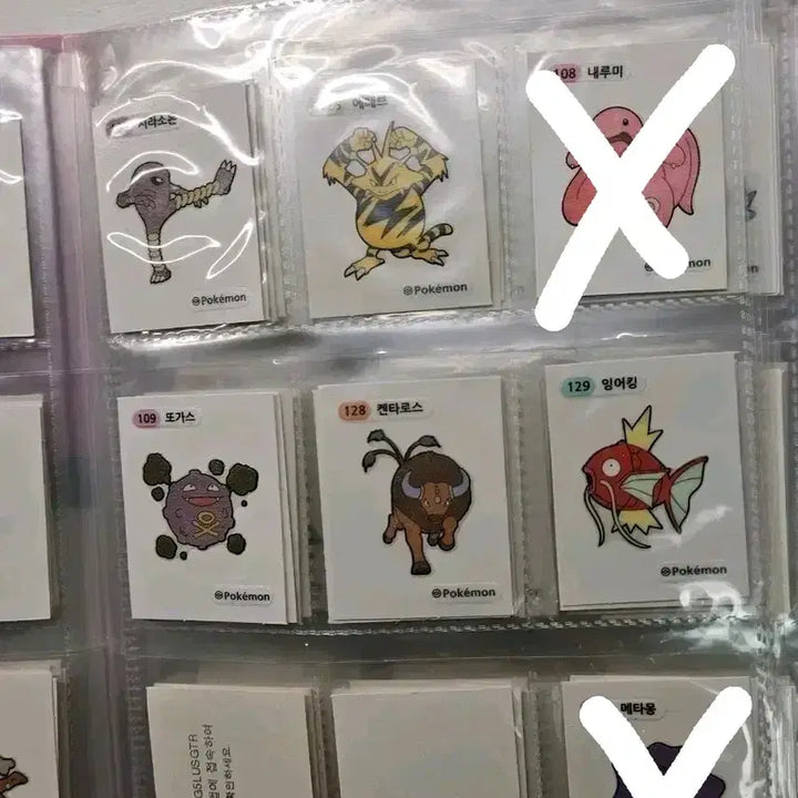 [BUNJANG] Pokemon Stickers Collection / 포켓몬 띠부띠부씰 모음