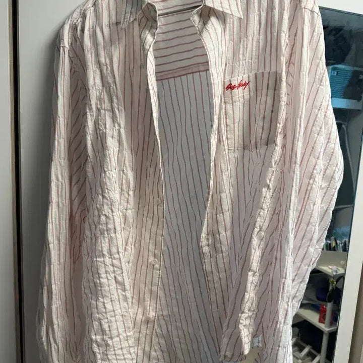 [BUNJANG] STU Stripe Shirt, Cardigan, and Jacket Set / stu 스트라이프셔츠L stu가디건 stu셔츠 stu자켓