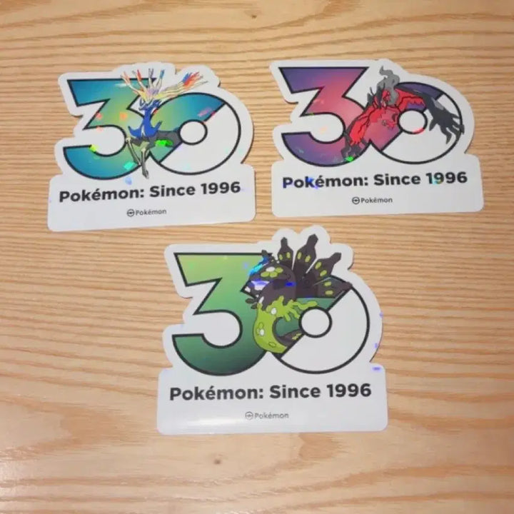 [BUNJANG] Pokemon 30th Anniversary Xerneas Yveltal Zygarde Sticker Set / (개별가능) 포켓몬 30주년 스티커 제르네아스 이벨타르 지가르데 세트