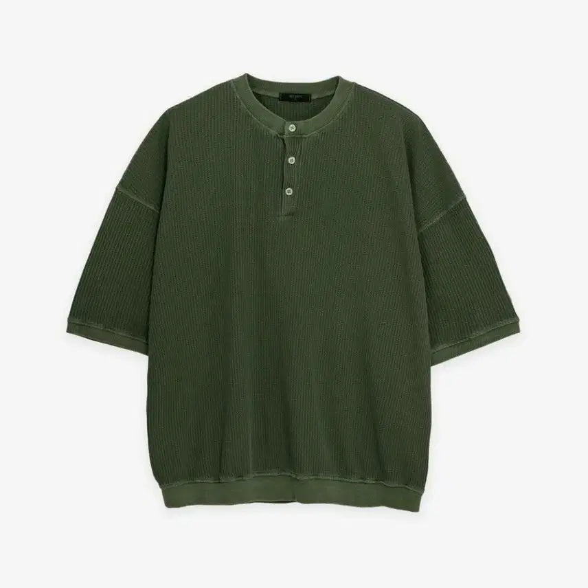 [BUNJANG] Inesis Pigment Waffle Button T-Shirt / (새상품)이넥시스 피그먼트 와플 버튼 티셔츠 [정가 39,000원]