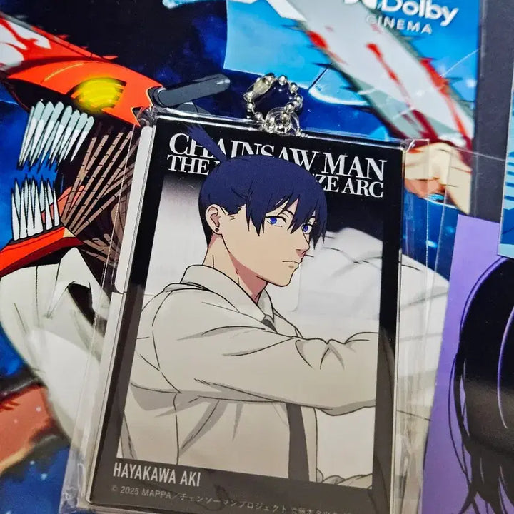 [BUNJANG] Chainsaw Man Rere Japanese Baseyard Limited Acrylic Card Keychain &amp; Poster Postcard Set / 체인소맨 레제 일본 베이스야드 아키 한정 아크릴 카드키링 포스터엽서