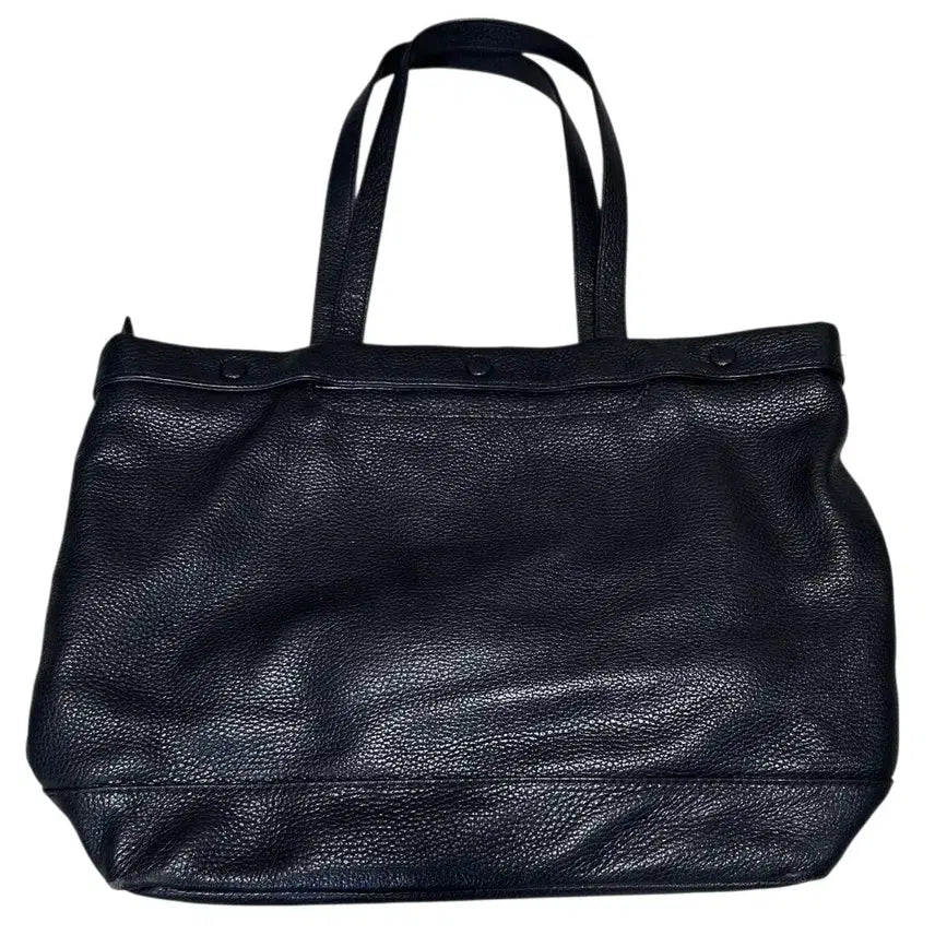 [BUNJANG] ANNA SUI Logo Embossed Pebbled Leather Tote Bag / 안나수이 로고엠포싱 레더 토트백