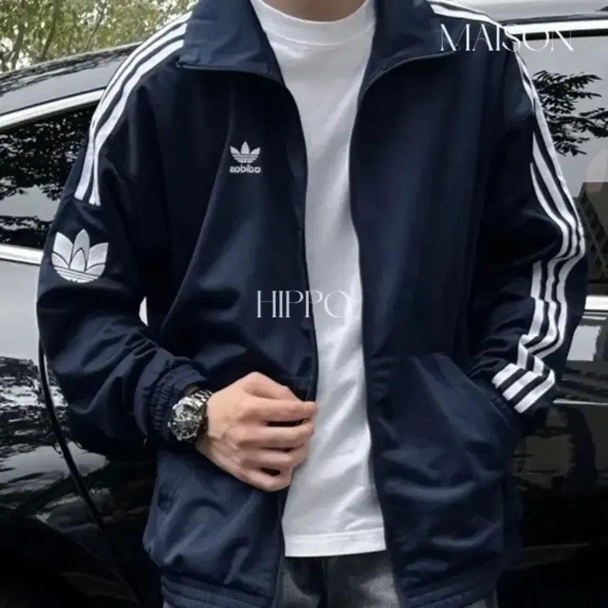 [BUNJANG] Adidas Originals Trefoil Track Top Zip-Up Jersey / (새컨디션)아디다스 오리지널 트레포일 트랙탑 집업 저지