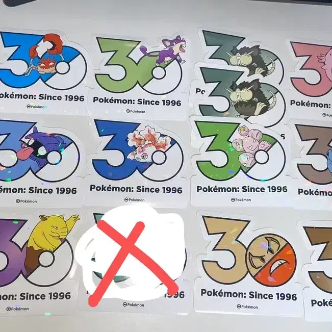 [BUNJANG] Pokemon 30th Anniversary Stickers (Gen 1-5) / 포켓몬 30주년 기념 스티커 팝니다 1~5세대