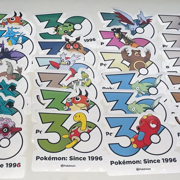 [BUNJANG] Pokemon 30th Anniversary Stickers (Gen 1-5) / 포켓몬 30주년 기념 스티커 팝니다 1~5세대