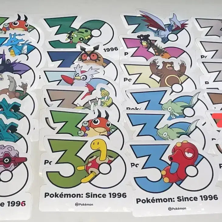 [BUNJANG] Pokemon 30th Anniversary Stickers (Gen 1-5) / 포켓몬 30주년 기념 스티커 팝니다 1~5세대