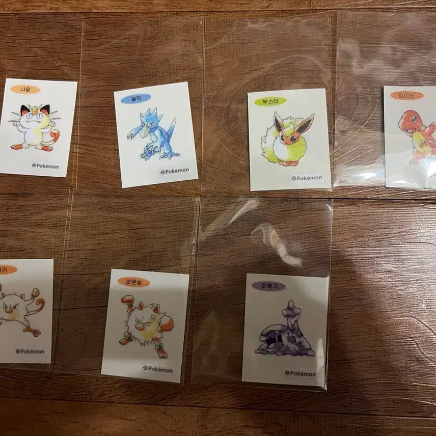 [BUNJANG] 30th Anniversary Pokemon Original Art "Tti-bbu-ttibbu Seal" 7 Types Bundle Set / 30주년 원화 포켓몬 띠부띠부씰 7종 일괄