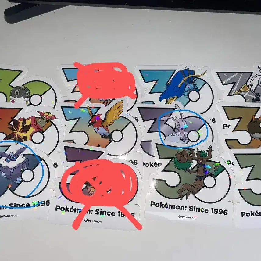 [BUNJANG] Pokemon 30th Anniversary Stickers (Generations 6-9) / 포켓몬 30주년 스티커 팝니다(6~9세대)