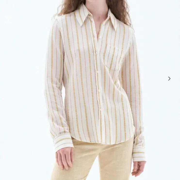 [BUNJANG] Filippa K Seersucker Shirt - Size 36 (Fits 55) / Filippa K  필리파 케이 시어서커셔츠 새상품