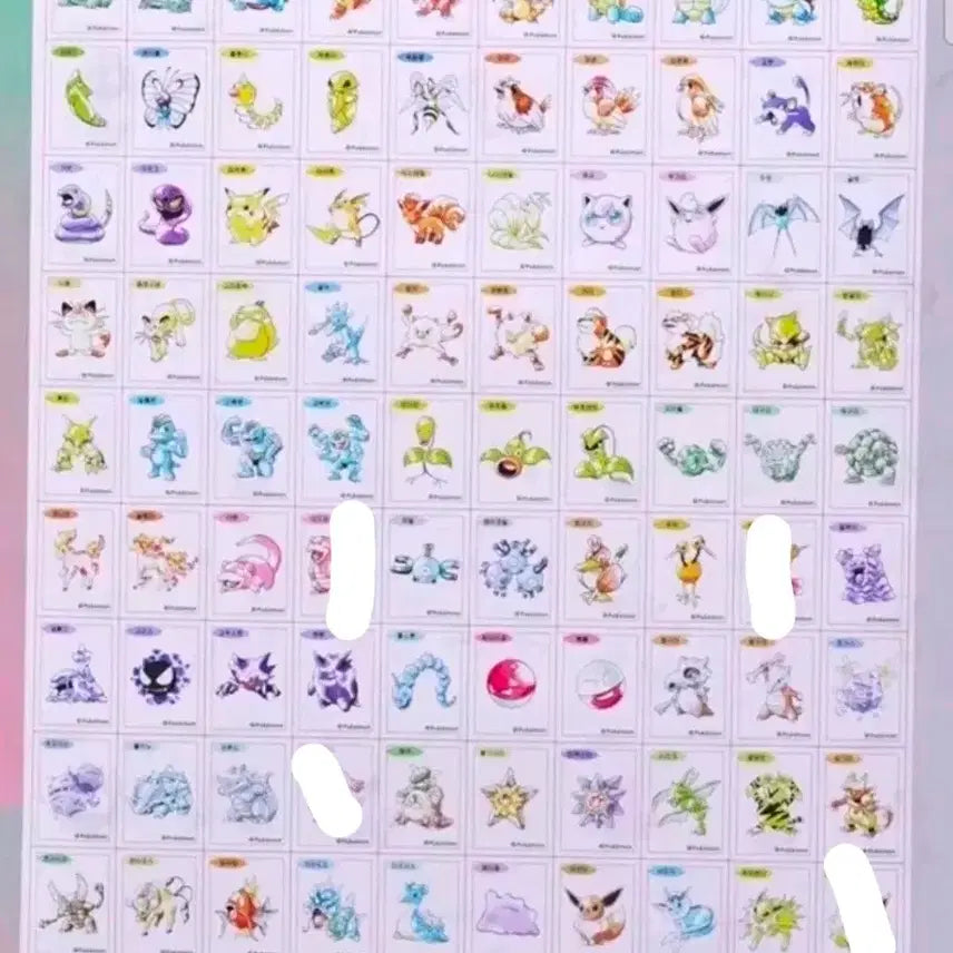 [BUNJANG] Pokemon Sticker Artwork Purchase / 포켓몬 띠부씰 아트워크 구매