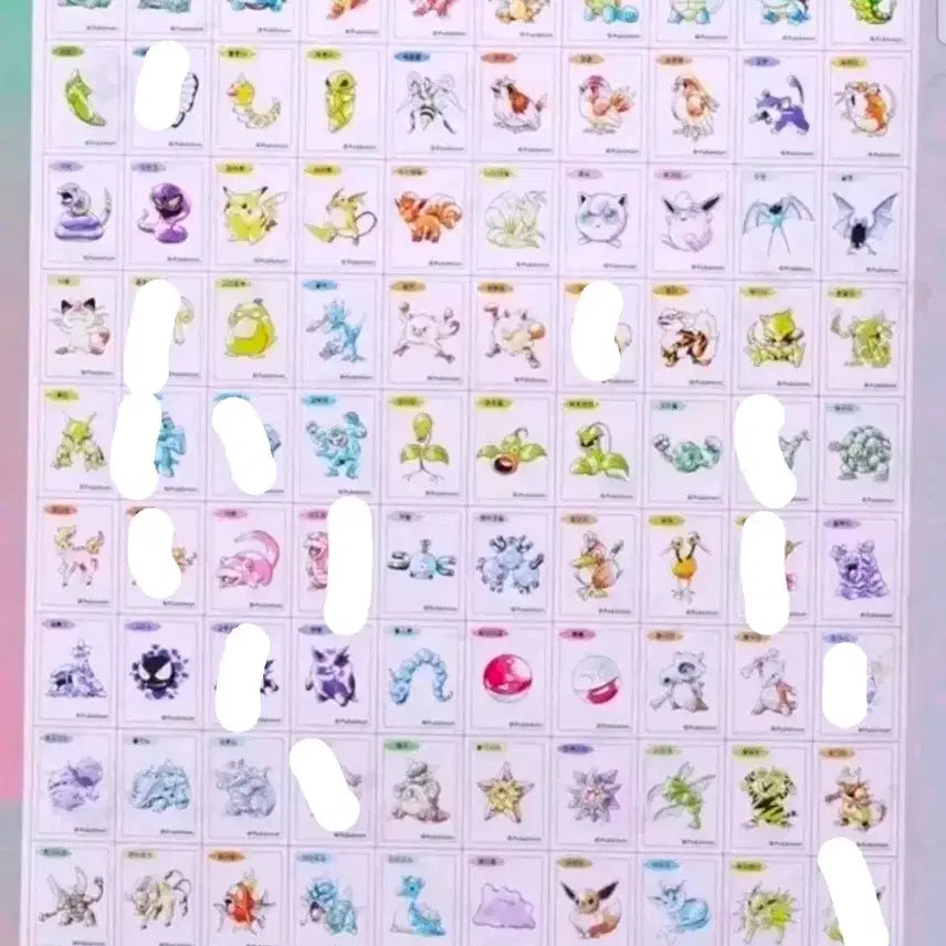 [BUNJANG] Pokemon Sticker Artwork Purchase / 포켓몬 띠부씰 아트워크 구매