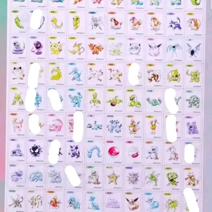 [BUNJANG] Pokemon Sticker Artwork Purchase / 포켓몬 띠부씰 아트워크 구매